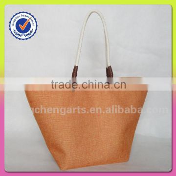 Fashion beautiful tote bag with polyester ladies handbag manufacturers