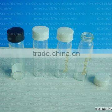 9ml glass vial with screw plastic cap, glass bottle, cosmetic glass bottle(ITEM:H-9ML)