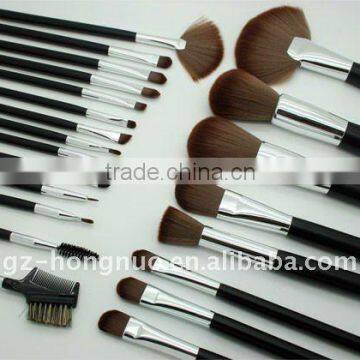 22 Pcs Professional Natural Hair Make Up Brushes Set Black Handle HN1097