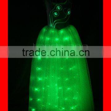 Remote Control Arabic LED Show Girl Dance Costume