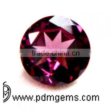 Top Quality Rhodolite Garnet Round Cut For Silver Earrings