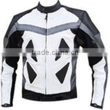 DL-1208 Leather Motorbike Jacket , Racer Jacket , Leather Wears