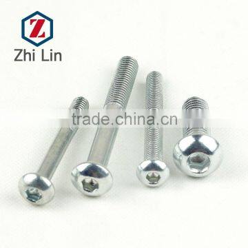 grade4.8 Carbon steel half-round head hex socket bolts