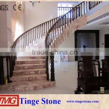 Purple color onyx marble stairs