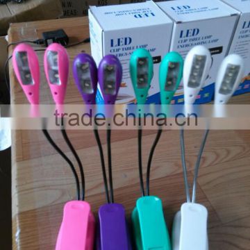 USB clip flexible snake led reading lamp light