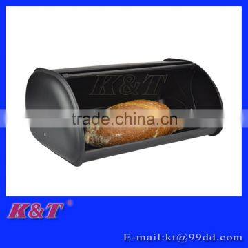 newly fashion black stainless steel storage box for bread