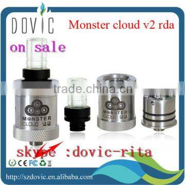 Paypal acceptable !!! high quality e cig atomizer rba monster atomizer wholesale