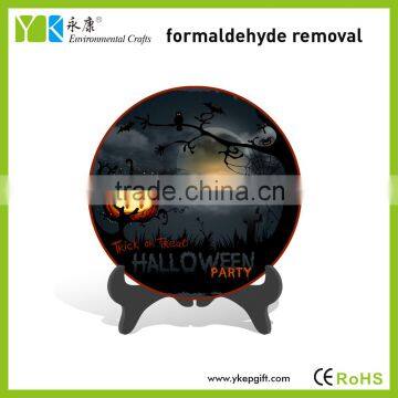 Hot sale cheap plate commercial halloween holiday decorations made by activated carbon