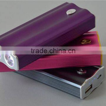 Four led lights power bank 5200 for samsung galaxy mega