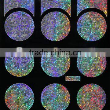 Nail Art Round Stencil Sticker Sheet Nail Art DIY Template Sticker