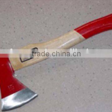 axe head with wooden handle