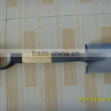 short shovel with wooden handle S518-1Y with Y grip