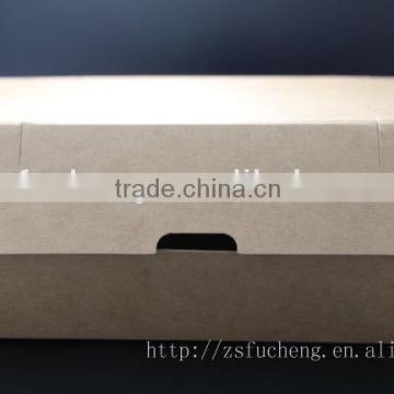 Customize Make gray Kraft Paper Food Packaging Fast Food Box Take Out