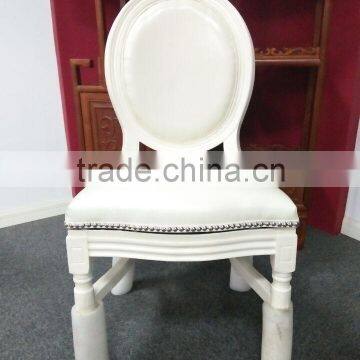Wood French Style Leather Dining Chairs photo-2