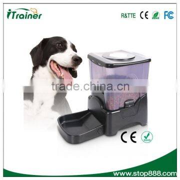 Electronic Programmable Portion Control Automatic Pet Feeder, Black, 10.65L