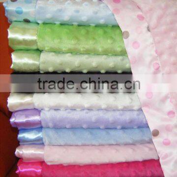 minky dot blanket