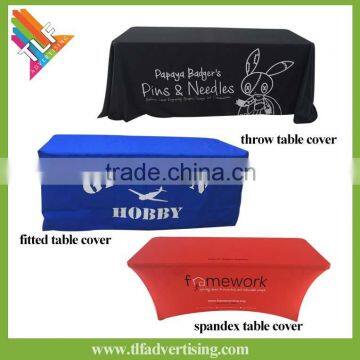 4ft 6ft 8ft Custom Print Trade Show Throw/Fitted/Spandex Table Cover                        
                                                Quality Choice