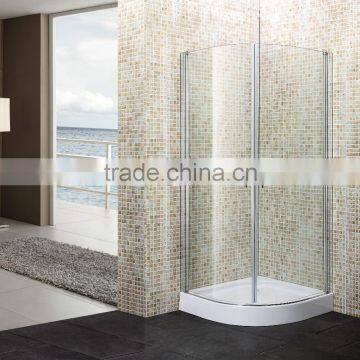 quadrant pivot opening frameless shower enclosure S121
