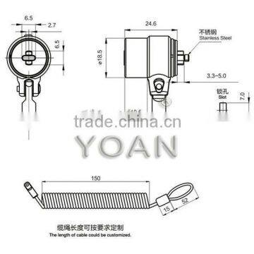 More Than 10000 Key Combination Scalable Cable LCD TV Lock photo-3