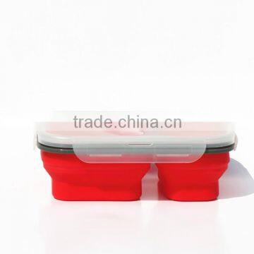 600ML + 300ML collapsible air tight lunch box