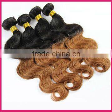 Hot sale wholesale price 100 human hair ombre hair weave