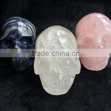 Natural Healing Stone Crystal Skull Ornaments