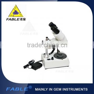 Wholesale Fable Generation 1st Straight arm type Gem Microscope With F19 binocular lens