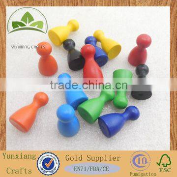 wholesale mini wooden jumping chess pieces Chinese checker pieces