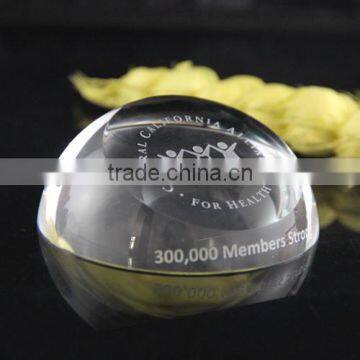 Half Ball Cheap Crystal Glass Paperweight OSM022