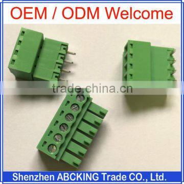 Factory Cutsom 2 3 4 5 6 7 10 Pin Screwed Pluggable 3.50 3.81 5.08 7.50 7.62mm PCB Terminal Block