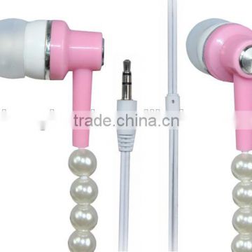 pearl necklace earphone gift earphones