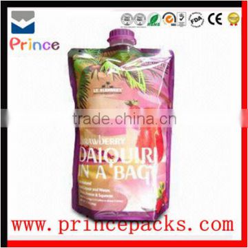 spout pouch plastic cheap printing bag