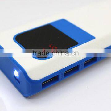 Multi usb ports 10000mah lcd screen power bank portable power supplier for universal phone ,laptop,notebook