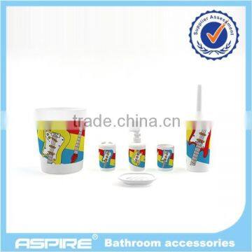 Wholesale Printed Plastic bathroom set