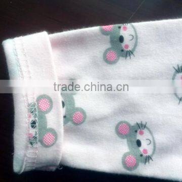 Soft Baby Girls Cotton Romper Set Romper+pants+bib photo-4