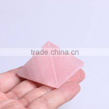 Natural Rose Pink Quartz Crystal Pyramid/crystal Stone Pyramid