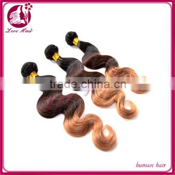 New fashion cheap ombre hair extension 3 tone color ombre hair