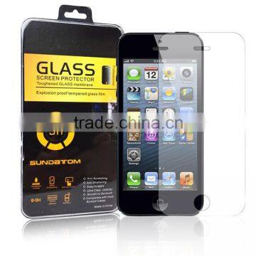 ultra thin Rounded Edge 2.5D High Quality Tempered Glass screen protector for iPhone5 iPhone 5 5S 6 Protective Film