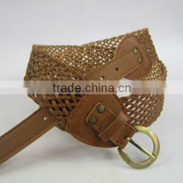 new desgin Knitted braid belts for girl