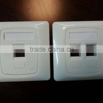 Latest Network Cat6 One Port, Dual Port Face Plate/RJ45 Faceplate photo-2