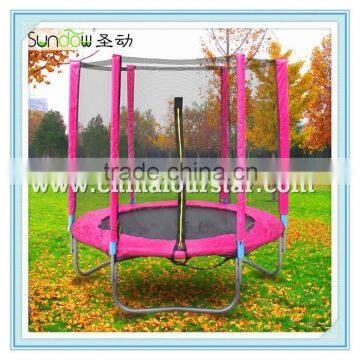 8FT pink trampoline factory rent in china