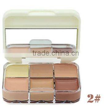 KISS BEAUTY Makeup 6 Color Contour & Correct Cream Concealer Palette Base Maquiagem Mineral Makeup Contour Palette photo-4