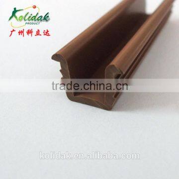 Yellow U Shape PVC/TPV Plastic Profile Products Extrusion photo-3