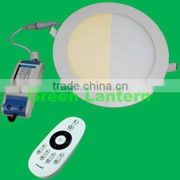 Factory cheap price led dual color panel light 9W 12W