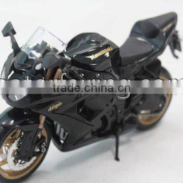 Plastic black kawasaki motorcycle model