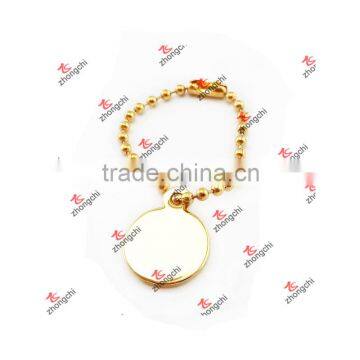 Custom Metal Gold Color Clothes/Handbag Ball Chain Tags (CBC51126)