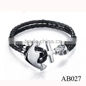 2016 Newest Laether Braceelt Chrome Cross Bracelet for Fashion Girl photo-2