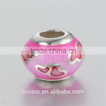 Lovely Fashion Design Pink Color Charm Bead Bracelet