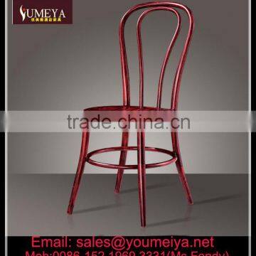 Aluminium wooden like lower barstool (YL1088)