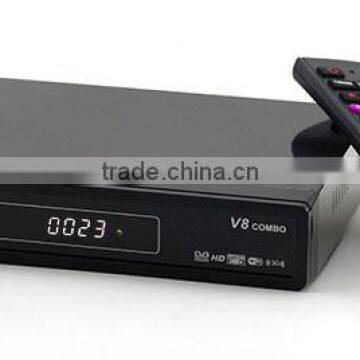 v8 Combo hd Satellite Internet Receiver DVB-S2/T2 Mpeg4 Iptv Set Top Box With Cccam Cline Biss Key Youtube photo-2
